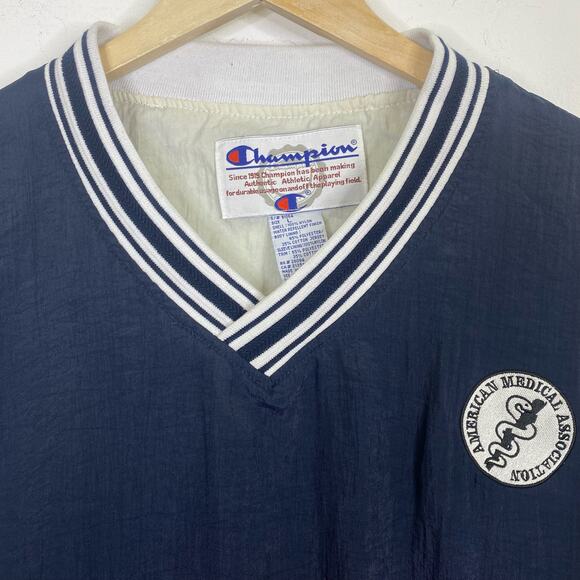 Champion Sweatshirt American Medical Association Mens L Navy Blue AMA Physician - Picture 9 of 11